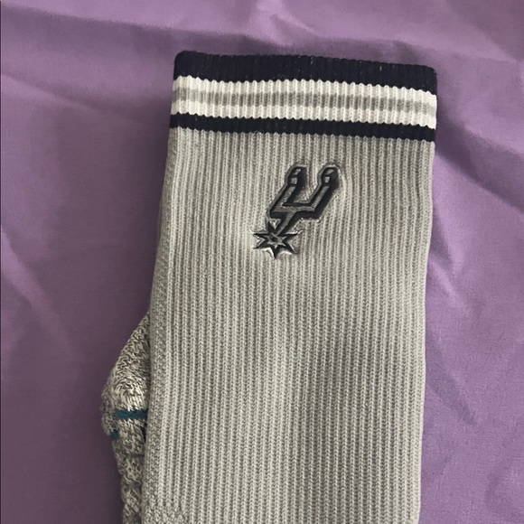 San Antonio Spurs Stance Fusion Athletic Socks - Black and Gray. NBA NWT - Picture 3 of 5